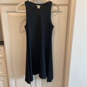 Club Monaco black midi swing dress